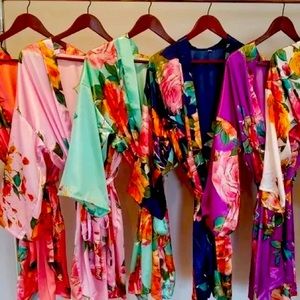 Beautiful Kimono knee length robes.